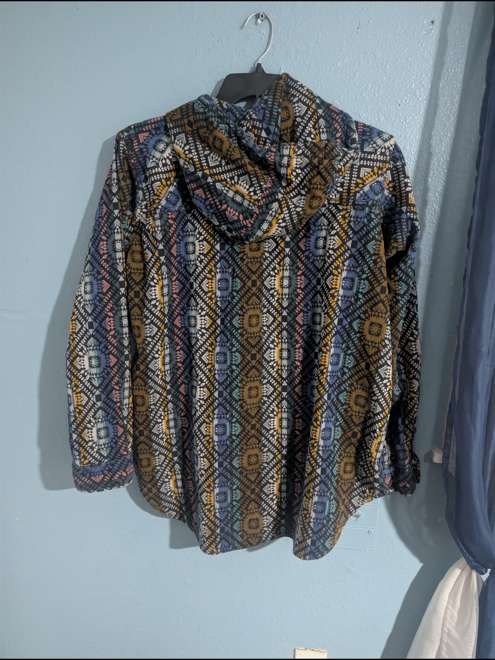 Kavu Hooded Zip Jacket - Multicolor Aztec Print - Picture 3 of 3